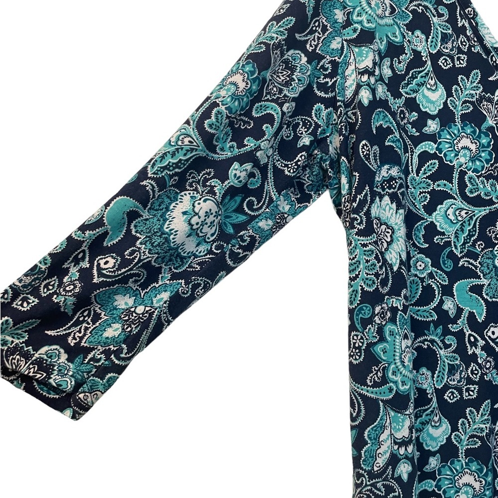 liz Claiborne woman’s floral & paisley top, size large,‎ great colors - Picture 3 of 5